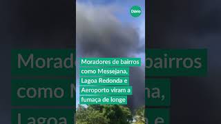 Incêndio atinge transportadora de óleo diesel em Eusébio, na Grande Fortaleza