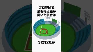 得点差に関する雑学#野球雑学 #野球ネタ #野球解説