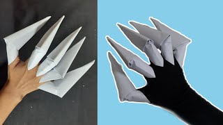 How to make Ghost Claw/Paper Finger  | Paper Claws Making Tutorial