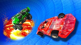 Survive The LAVA BOWL Derby! - GTA 5 Funny Moments