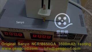 Original Sanyo NCR18650GA 3500mAh 10A 18650 3 6V battery testing from Geegood