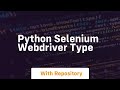 python selenium webdriver type