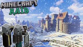 Defending my Medieval Castle from a Pillager Raid! | Minecraft Timelapse [Facecam]