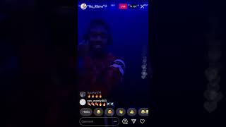 Lil CJ Kasino in the studio while on IG live