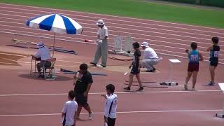 20180624福岡県高校陸上学年別大会北部予選（AB戦） 女子AB砲丸投げ決勝1／3