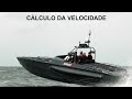 Cálculo da velocidade no mar