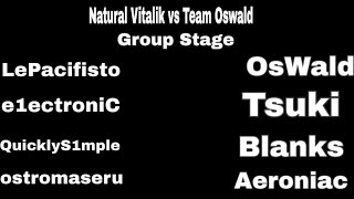 Natural Vitalik vs Team Oswald.  Vainglory Draft Series 5v5 EU tournament. 2019