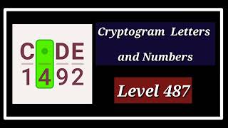 Cryptogram Level 487 Solution Walkthrough