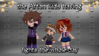 The Afton kids having fights the whole day |#fnaf#gacha