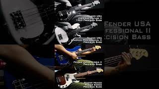 Fender Series Vintage II vs Professional II vs Hybrid II vs Player | Bruno Mars - Treasure