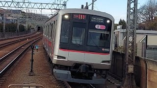 東急東横線5050系5163F急行元町・中華街駅行き多摩川駅到着(2023/2/14)