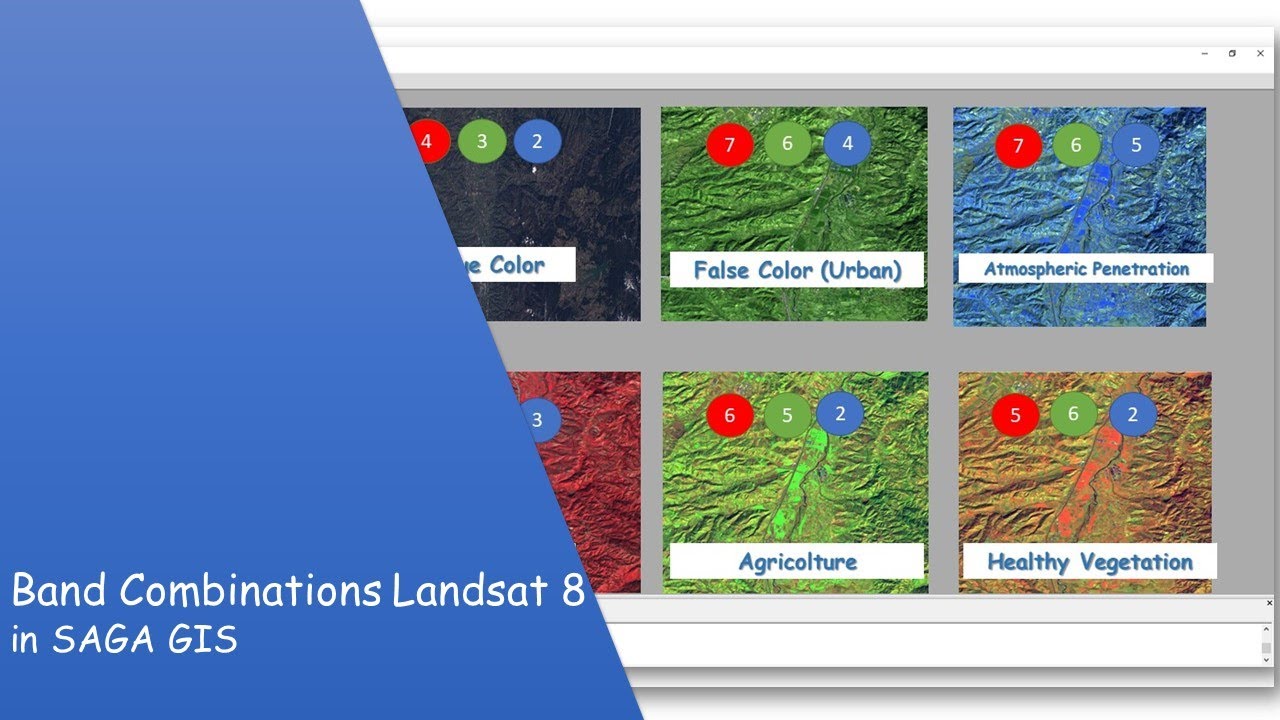 Band Combinations Landsat 8 In SAGA GIS - YouTube