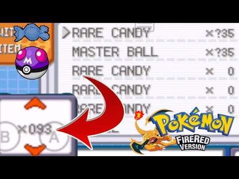 How To Get Unlimited Master Balls And Rare Candy In Pokemon Fire Red Cheat Codes How To Get Unlimited Master Balls And Rare Candy In Pokemon Fire Red Cheat Codes