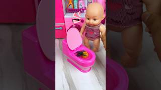 Satisfying With Unboxing \u0026 Review Miniature Funny Toilet And Baby Set Toys, ASMR Videos