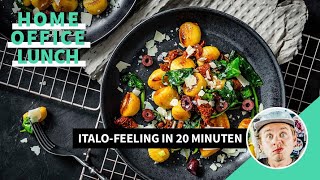 Mediterrane Gnocchi-Pfanne mit Spinat I FOODBOOM