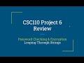 CSC110 Project 6 Review - A Simple Caesar Cipher in Java