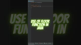 Rounding numbers using floor function in JAVA
