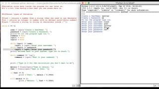 10 Python Tutorial While Loop Password and Username Program