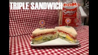 PERUVIAN TRIPLE SANDWICH | PERUVIAN RECIPE | INTERNATIONAL FOOD (SUBTITULADA EN ESPAÑOL)