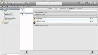 iPhone Development - add a framework in xcode 4.mov
