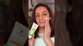 Pilgrim Glow Sunscreen Review #sunscreen #bestsunscreenforcombinationskin #affordableskincare