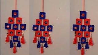 Superb Wall Hanging Making Ideas Woolen Craft Idea | DIY Cardboard Craft