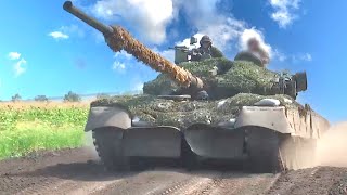 Использование танка Т-80БВ в качестве артиллерии на Украине