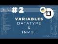 Python Tutorial #2: Variables, Datatypes & Input | Arithmetic | Casting Data | Tagalog | Filipino