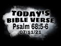 TODAY'S BIBLE VERSE I Psalm 68:5-6 I BIBLE VERSE I #BIBLETV