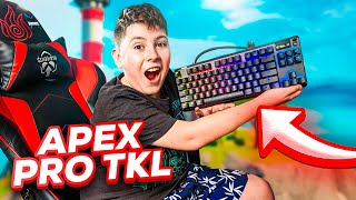 TESTANDO O MEU TECLADO NOVO JOGANDO FORTNITE!!