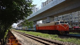 2016/09/24 台鐵5801次觀音郵輪式列車(本務機E416)臺中站南通過