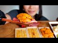 asmr sea urchin heaven uni u0026 bluefin tuna mukbang