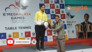 Rah ka khyllood na West Jaiñtia Hills ya i naam Best Athlete ha ka Table Tennis