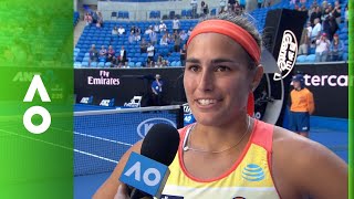 Monica Puig on court interview (1R) | Australian Open 2018