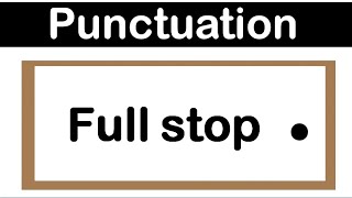 FULL STOP | How to use punctuation correctly