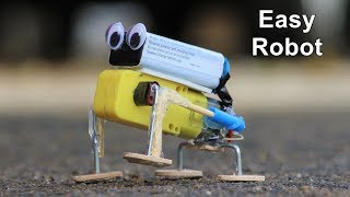 A simple walking Robot project for Kids using DC Motor
