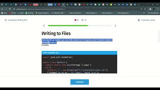 39 Creating & Writing Files | Java Intermediate | Sololearn