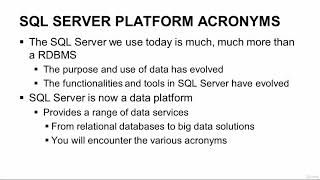 Microsoft SQL Server 2016 Certification 70-764 - Learn About SQL Server
