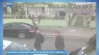 Veja como atua quadrilha que rouba estepes de carros