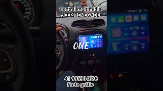 Central multimidia jeep renegade de 9 polegadas android auto carplay