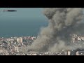 watch building leveled as israel launches fresh strikes on beirut abs cbn news