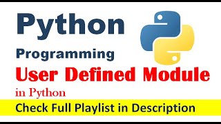 User defined module in Python | Module Functions | Python Programming #21