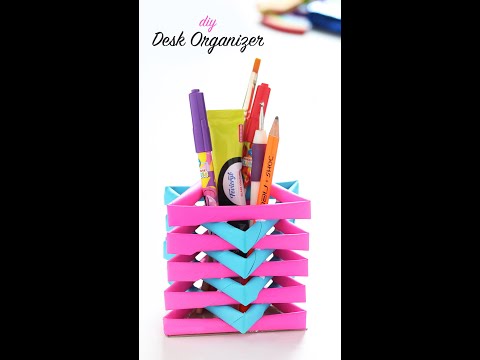 DIY Desk Organizer, Back to School Desk Decor