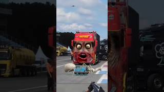 Wadidaw😱😱 TRUCK TRONTON FUSO Jadi Robot👻👻Truk Oleng, Truck Zombie #dumptruck #zombiesurvival #shorts