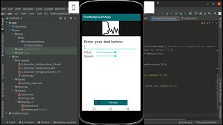 Creating a text to speech app using android studio