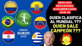 ANÁLISIS y PRONÓSTICOS HEXAGONAL SUDAMERICANO SUB 20 COLOMBIA 2023 🇧🇷 🇨🇴 🇪🇨 🇵🇾 🇺🇾 🇻🇪