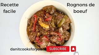 Comment préparer les rognons de bœuf/ recette simple et rapide/ beef kidneys  #recettefacile