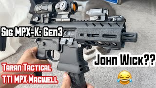 Sig Taran Tactical MPX K + Magwell ‣ John Wick 【Gun35】