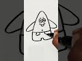 How to draw Patrick Star ✨ #howtodraw #kidsdrawing #shorts @twinkleart333
