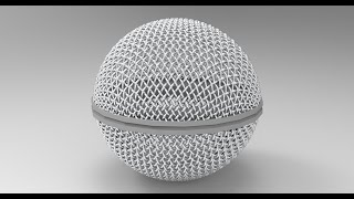 Complex shape modeling--Microphone head modeling in maya 2020